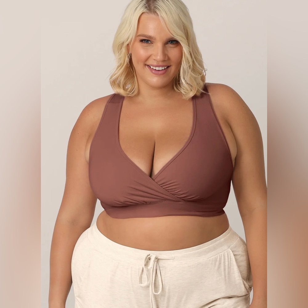 Kindred Bravely Mauve Nursing & Maternity Sleep Bra - Picture 2 of 9